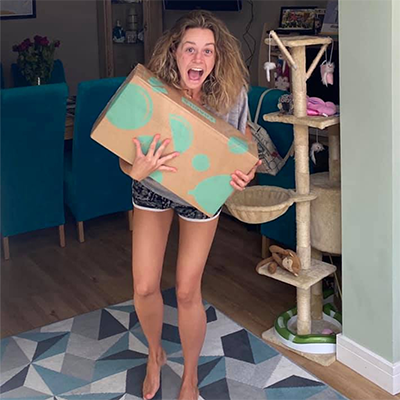 A face of PURE JOY from Kayleigh C. as her Gin of the Month box arrived! We love to see it!