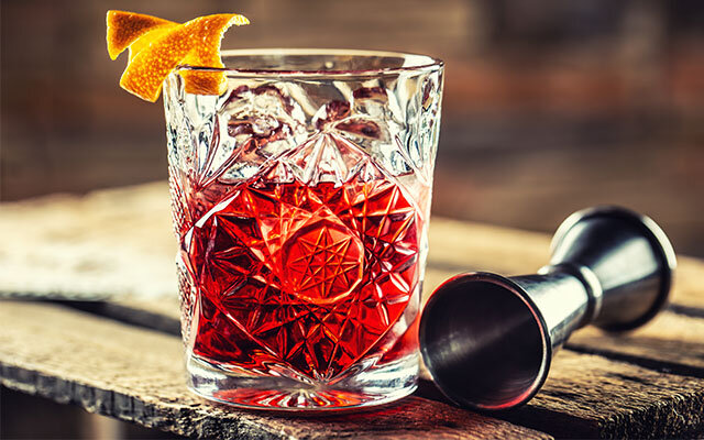 Rhubarb and Ginger Negroni