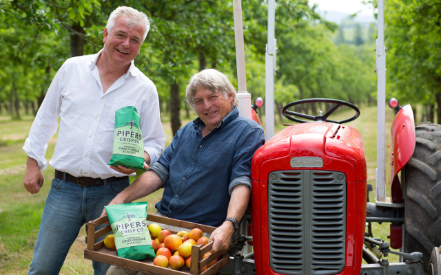 Pipers founders on tractor in orchard