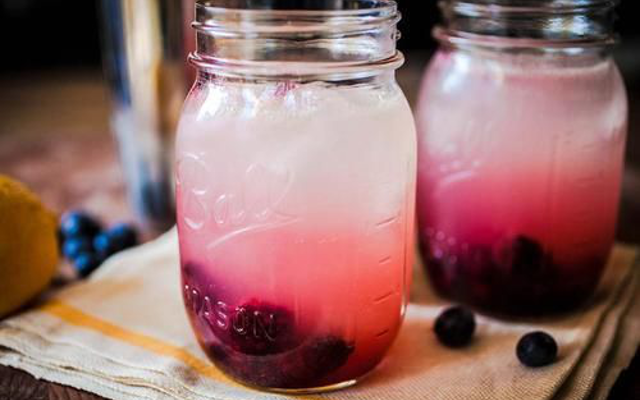 berry gin rickey