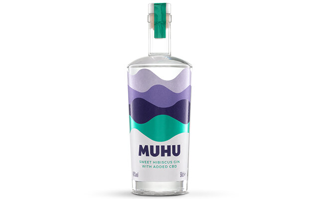 MUHU Sweet Hibiscus Gin with Added CBD