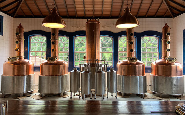 Inside the Amázzoni Gin distillery