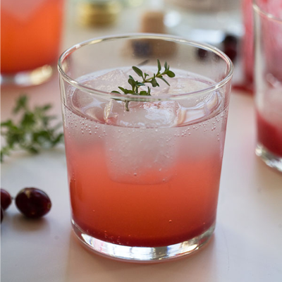 gin cranberry thyme gin and tonic