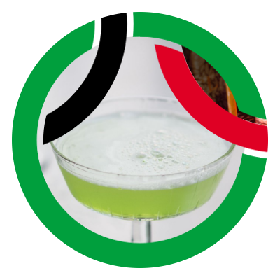 Last word green gin cocktail