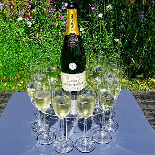 Cocktail tree with sparkling wine