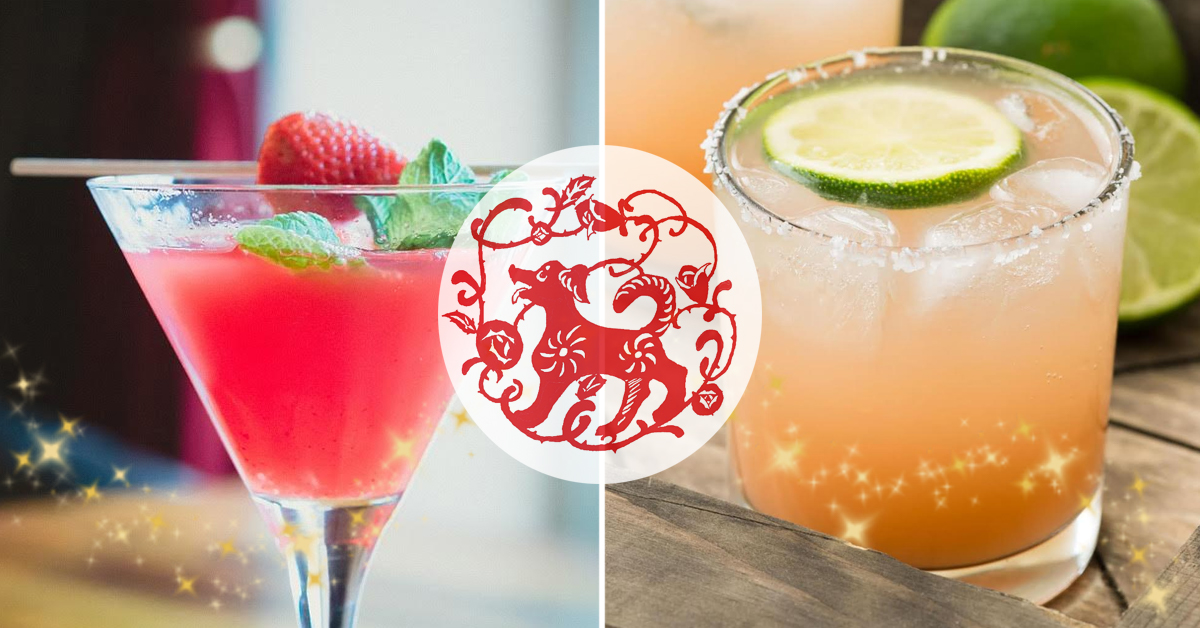 Chinese Lunar New Year Dog gin cocktails