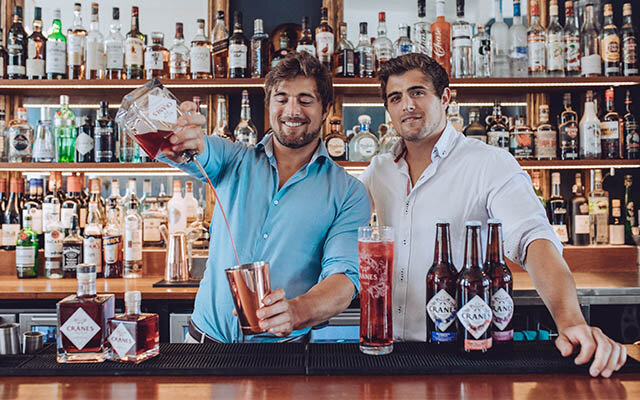 Dan and Ben Ritsema, of Cranes Cider