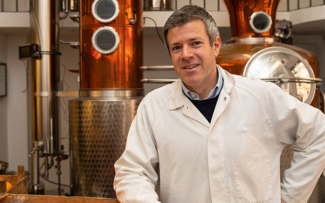 Philip Culazzo in his distillery
