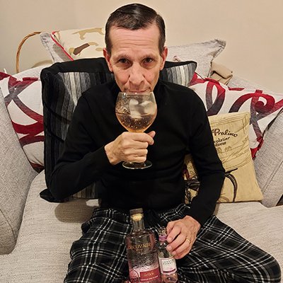 Enjoying a cocktail