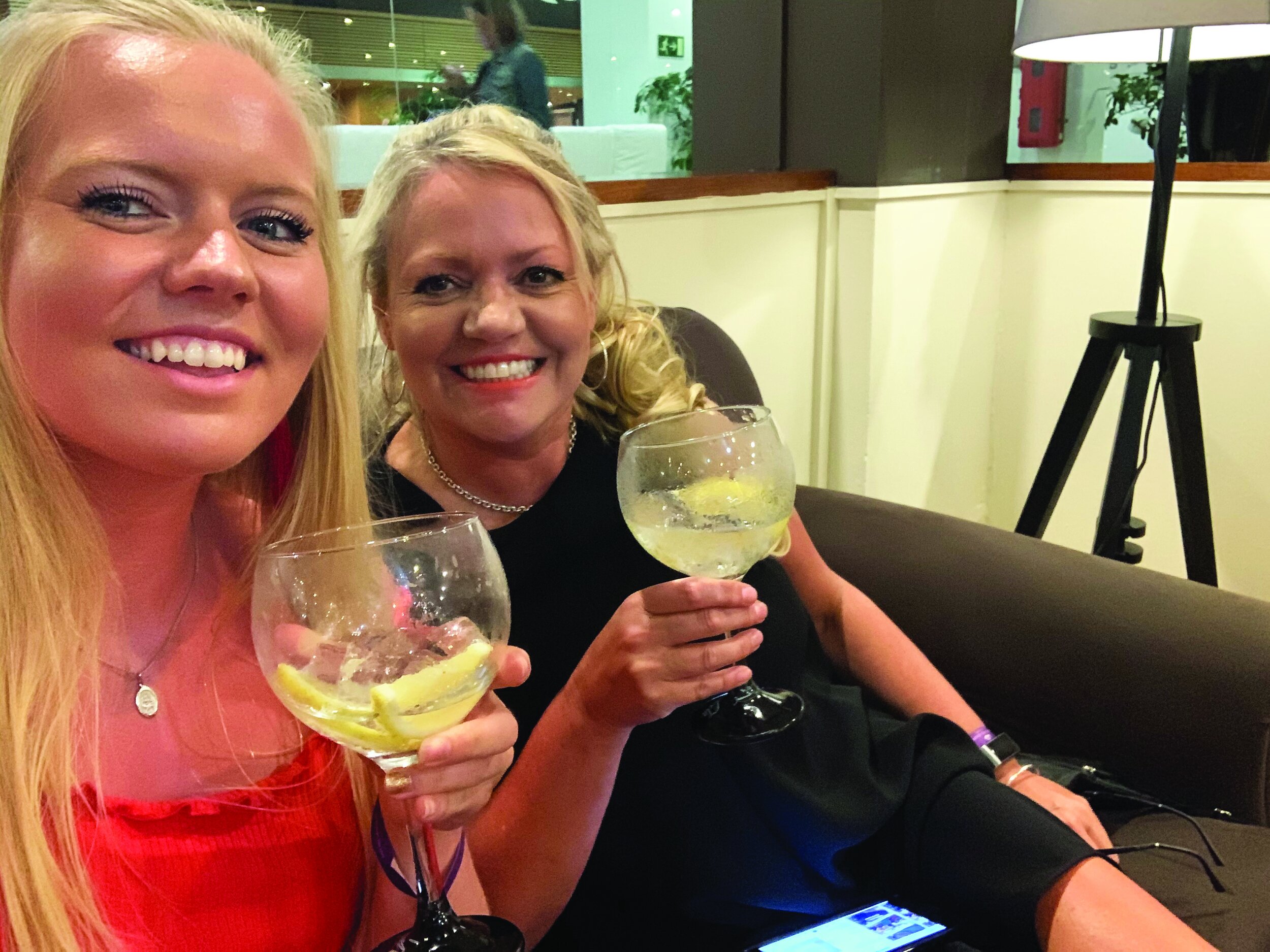 Andie, and her gin pal!