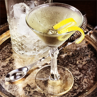Smoky martini for Burns night
