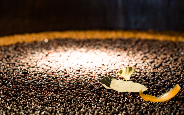 Botanicals in a still