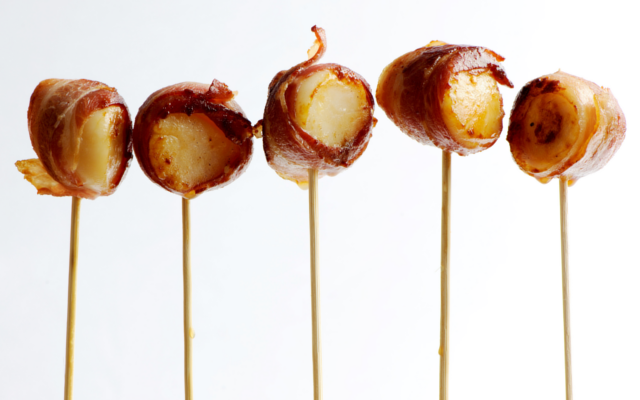 scallops canape stick