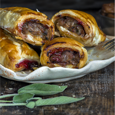 Cranberry Sausage Rolls