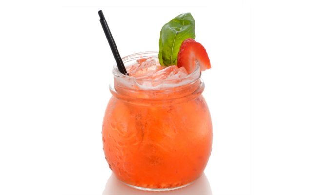 Strawberry infused gin