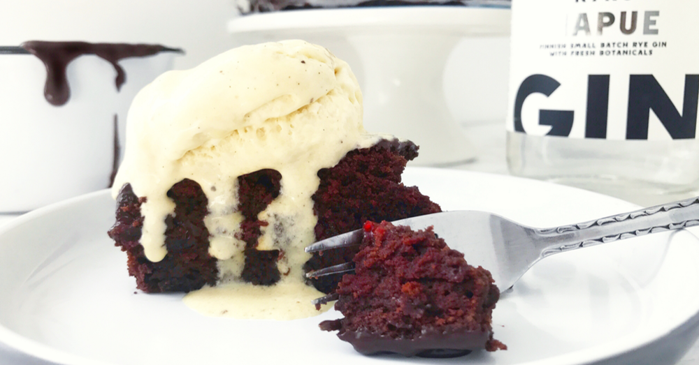 gin baker napue gin cranberry and chocolate torte