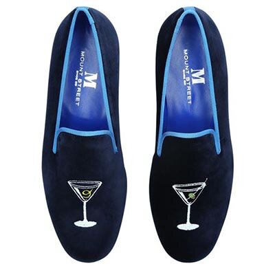 Splurge: Men’s Velvet Martini Slippers £395, Harrods