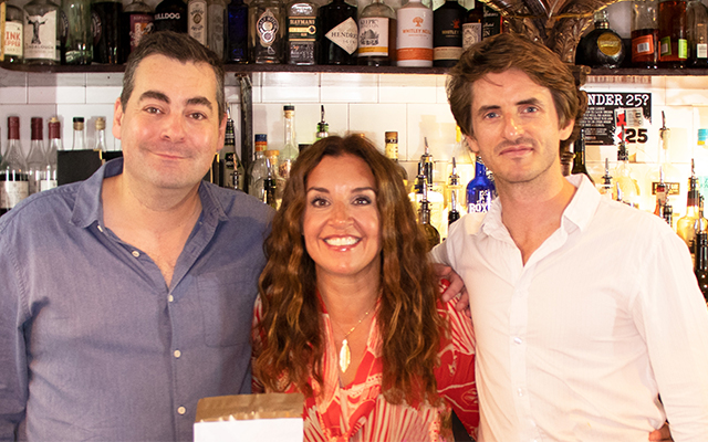 Founders Jon and John with Dragon’s Den star & Craft Gin Club investor Sarah Willingham