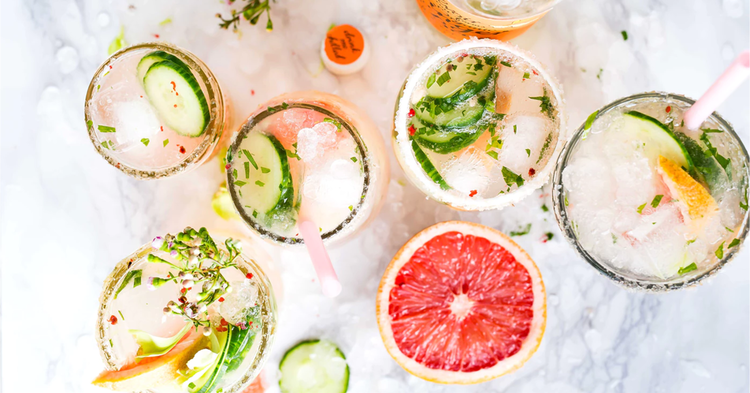 Gin Cocktails Grapefruit Cucumber