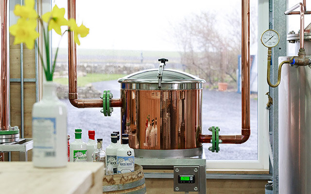 Elizabeth, Rock Rose Gin Distillery’s first still.