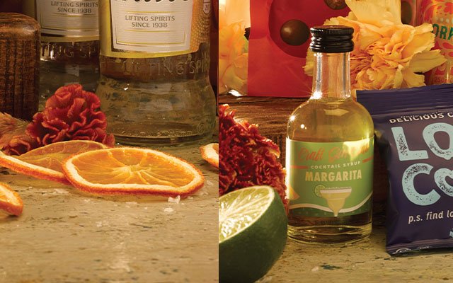 Craft Gin Club's October 2023 Cocktail Syrup and Garnishes