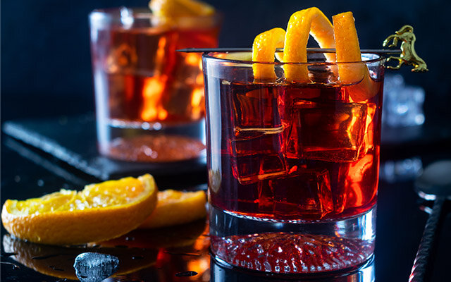 Cocktail in rocks glass