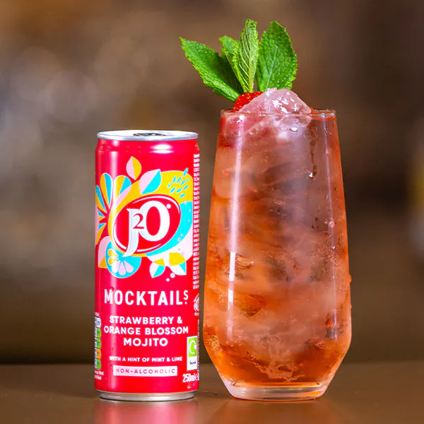 Mojito mocktail serving suggestion