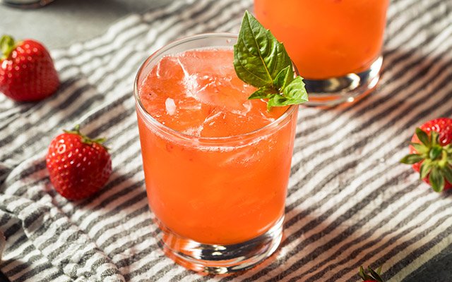 Strawberry & Thai Basil Smash