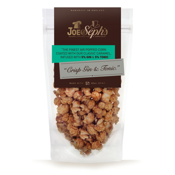 Joe & Seph's crisp gin and tonic popcorn