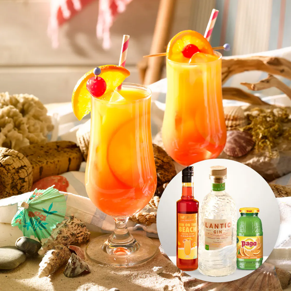 Sex on the beach cocktail 