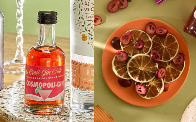 Cocktail syrup and garnishes