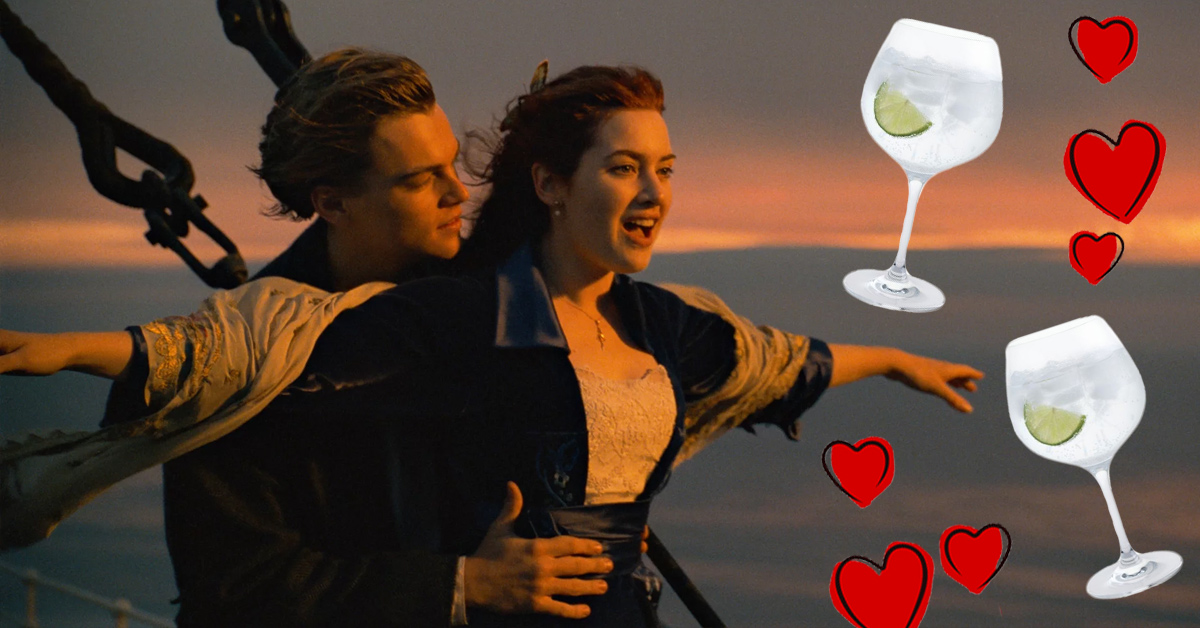 Jack Rose Titanic Gin copas