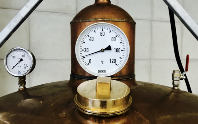 Copper Gin still at Kongsgaard factory