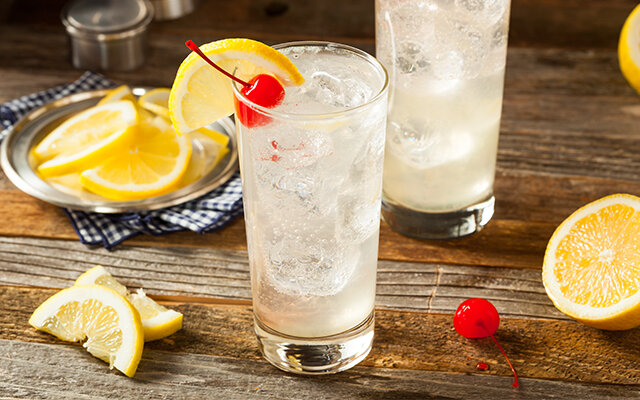 Angostura bitters and gin cocktail, Tom Collins