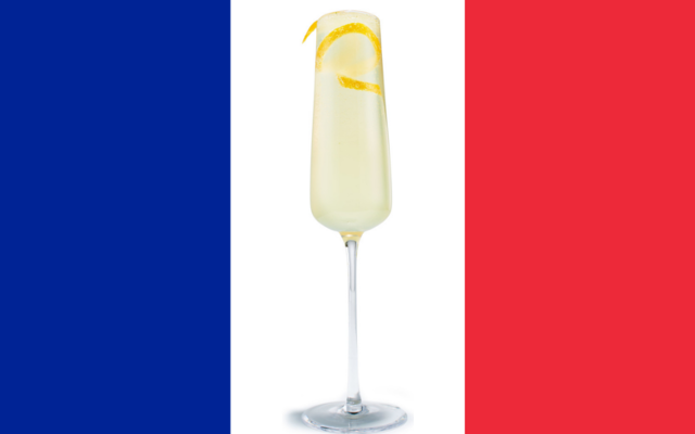 French 75 French cocktail drink fizz