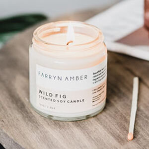 Iggy Box’s Small Wild Fig Scented Soy Candle