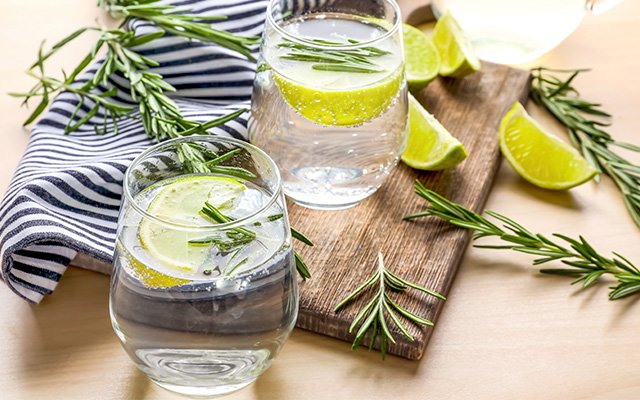 Gin and tonic with lime