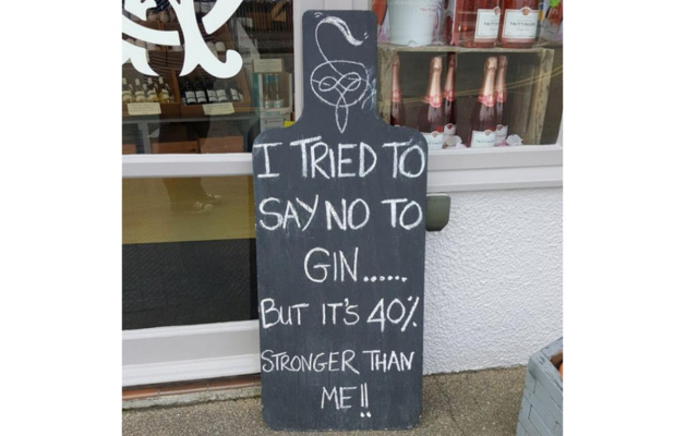 Pub chalkboard funny
