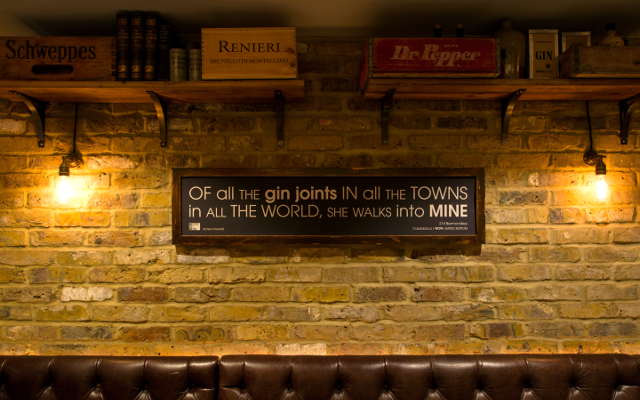 214 Bermondsey bar sign