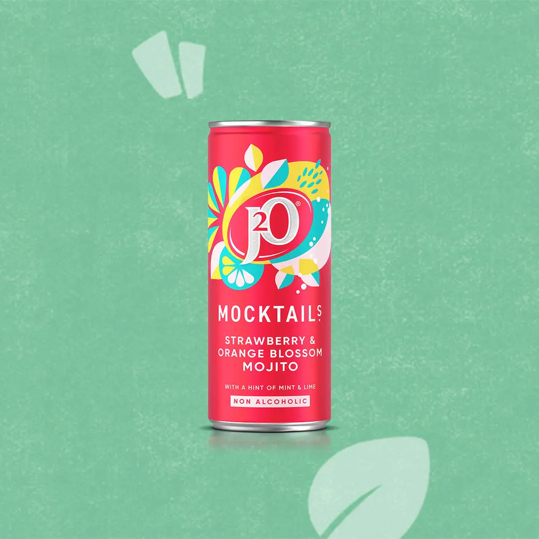 J2O Mocktails Strawberry & Orange Blossom Mojito