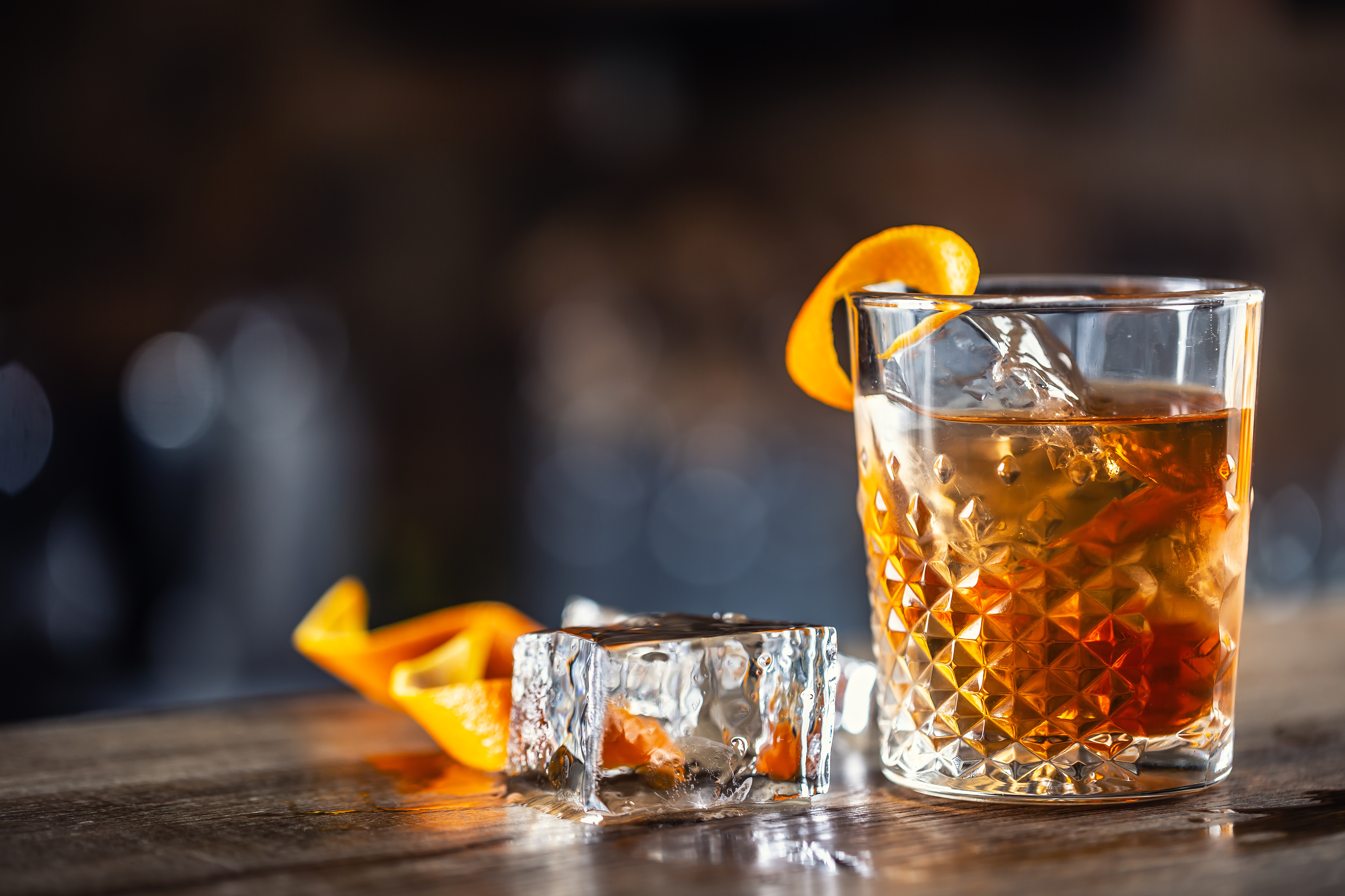 Old Fashioned with an orange twist