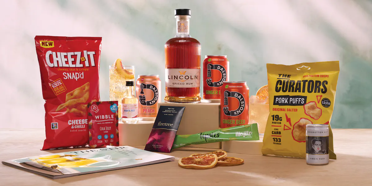 May 2025 Craft Gin Club Box featuring Lincoln Spiced Rum
