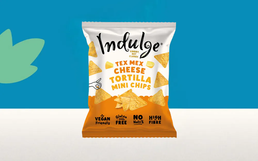 Indulge Tex Mex Cheese Tortilla Mini Chips