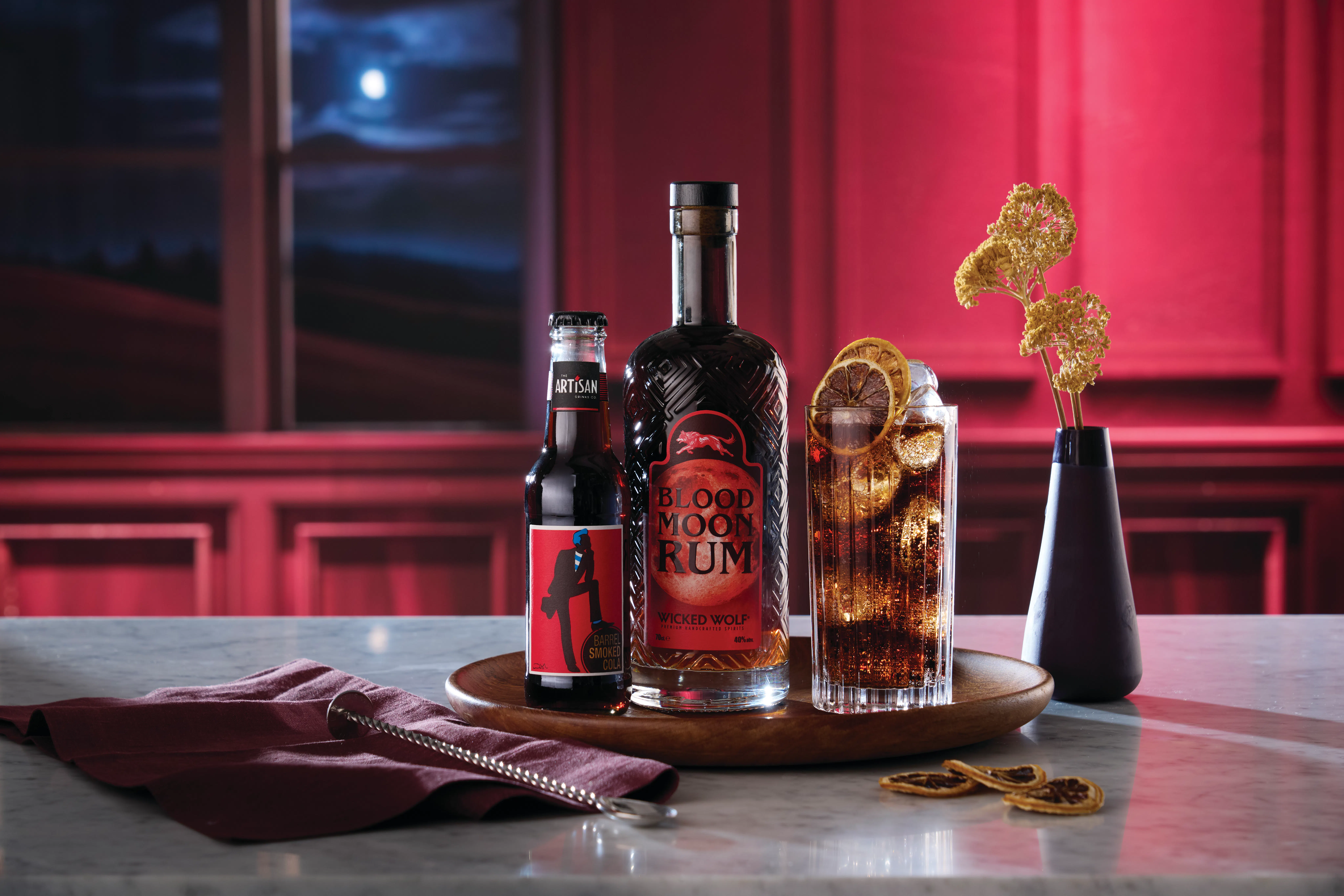 Craft Gin Club's October 2025 Wicked Wolf Blood Moon Rum Perfect Serve