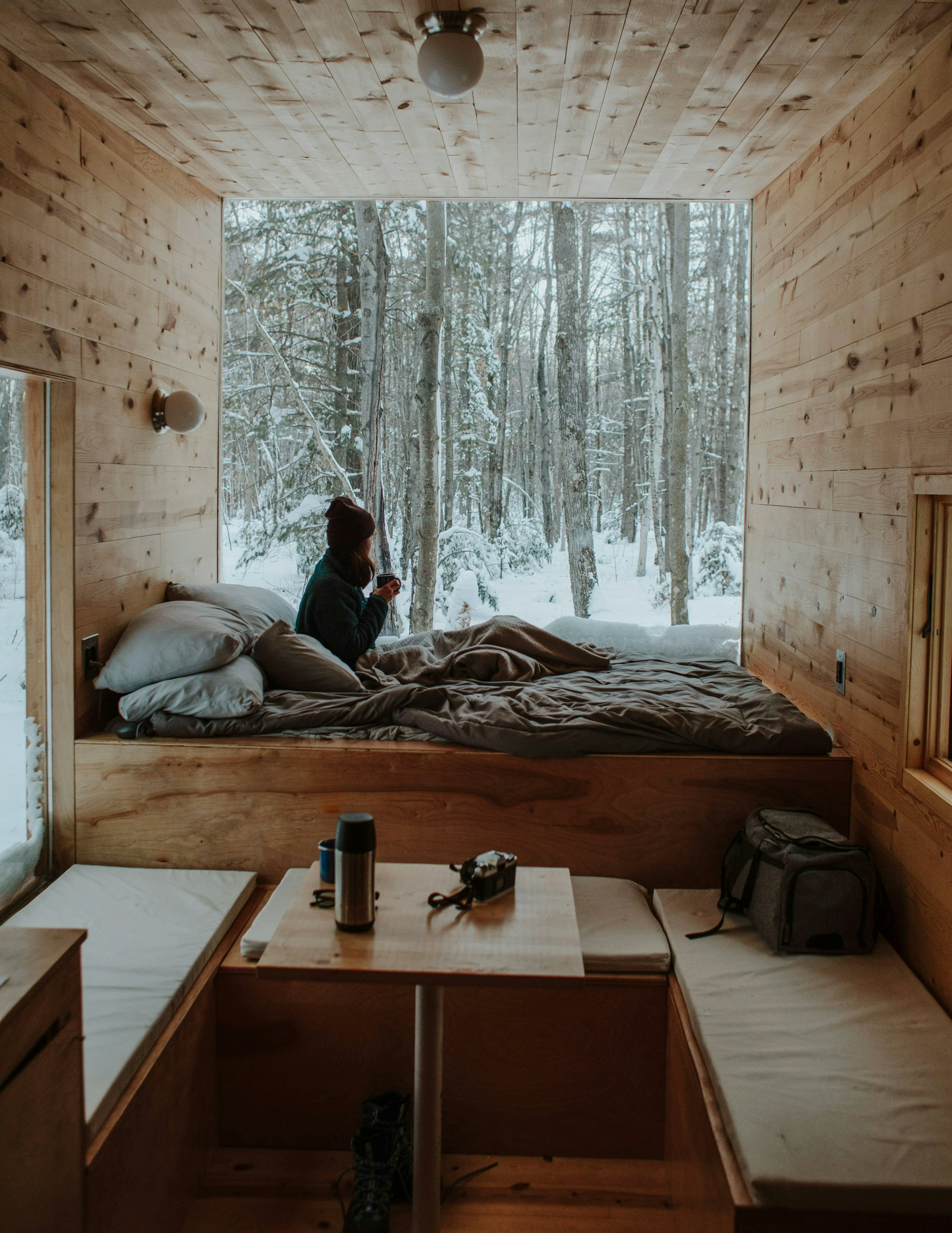 Photo de l'intérieur, fenetre sur la nature