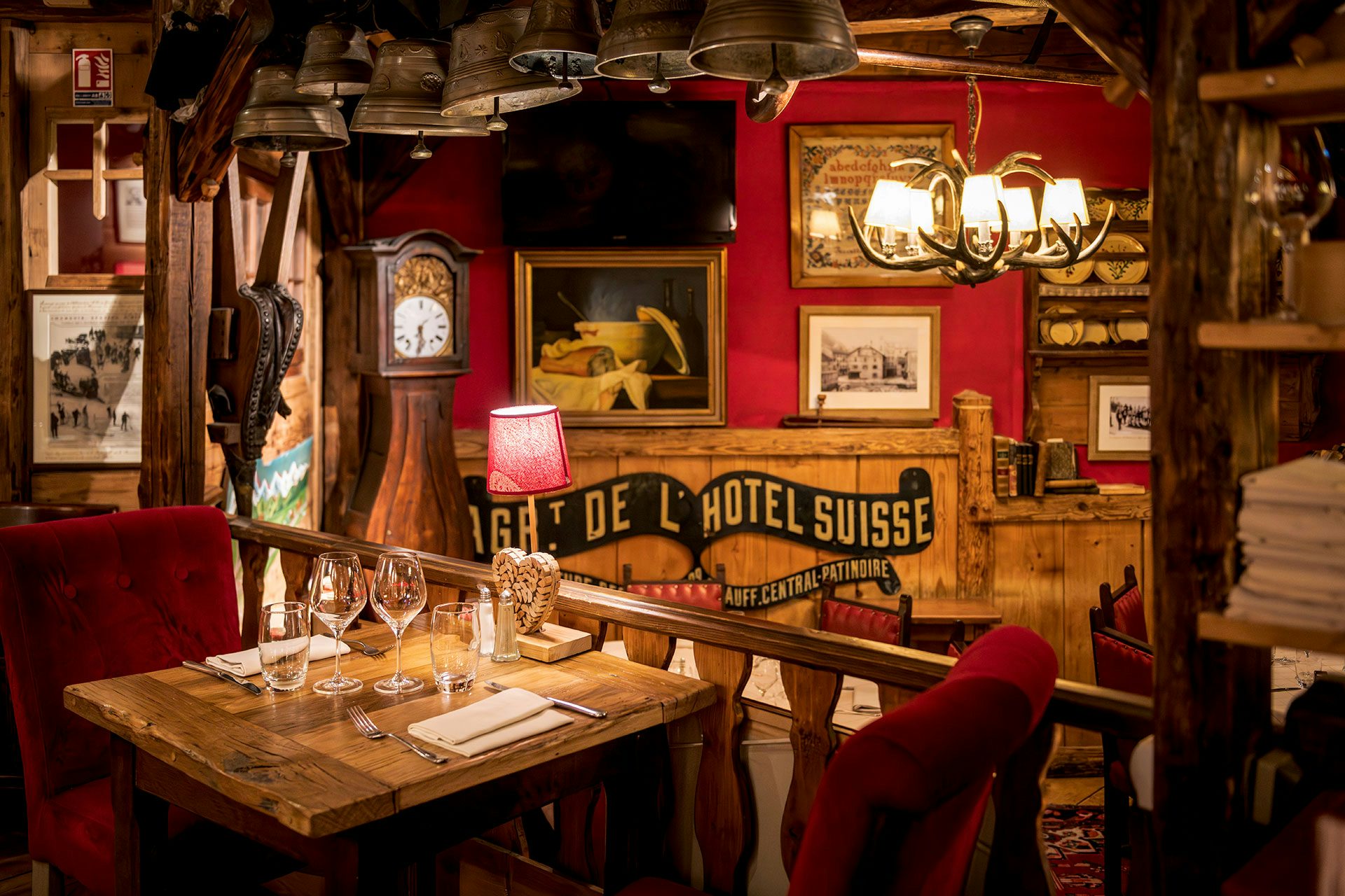 Table de restaurant la Calèche 