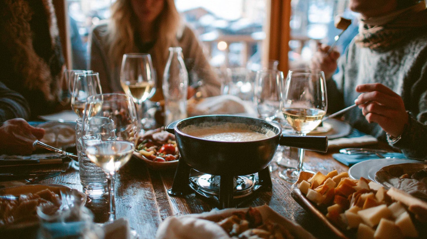 fondue dans un caquelon