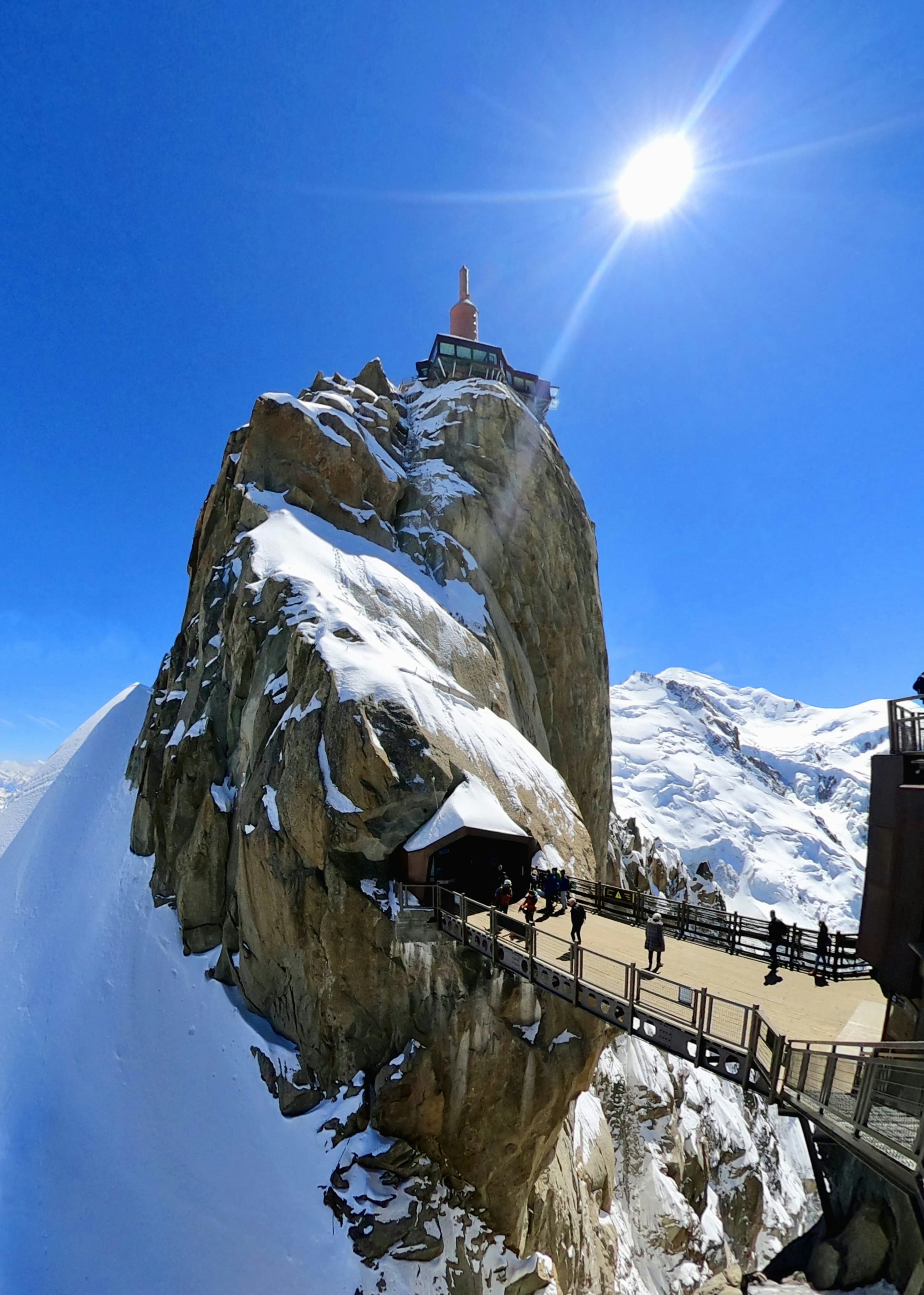 Vue de l'aiguille du midi 