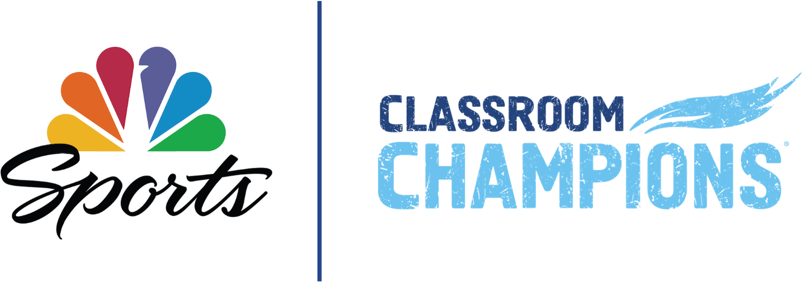 NBC Sports and Classroom Champions logos, side by side in color