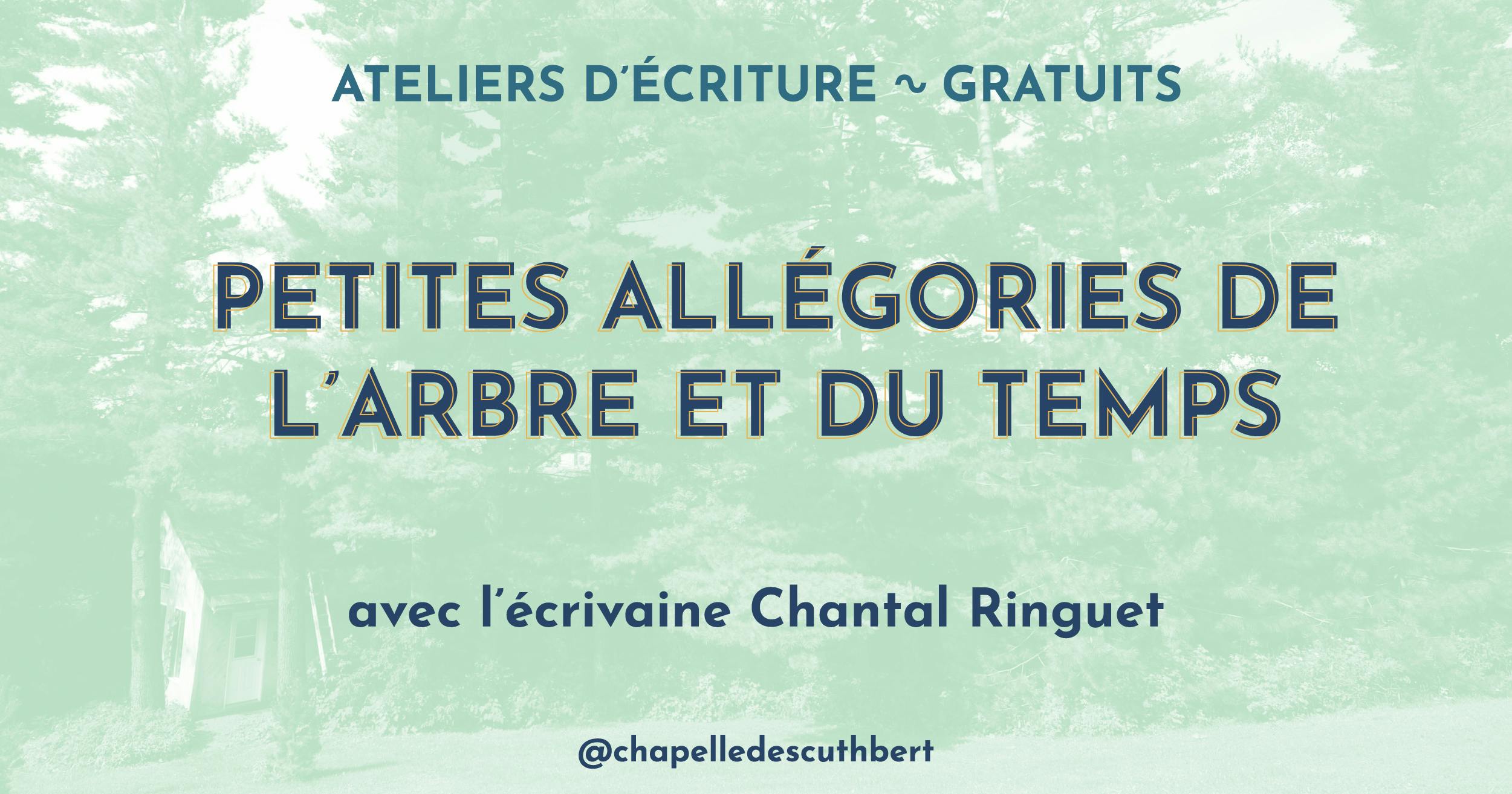 Ateliers d’écriture ~ gratuits - Petites allégories de l’arbre et du temps